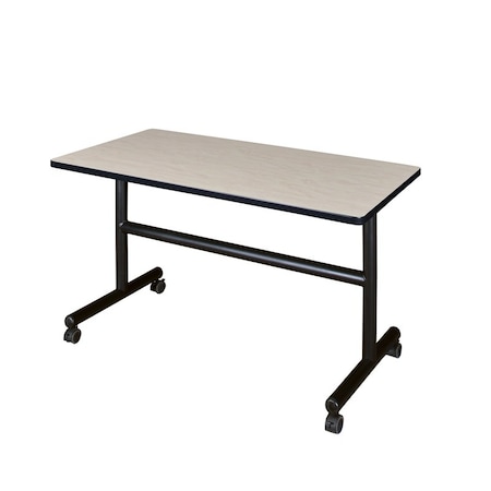 Kobe Rectangle FlipTop Table, 48" W, 29" H, Laminate Top, Maple MKFT4830PL